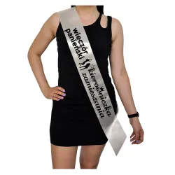 Szarfa ECRU Wieczór Panieński Kierowniczka zamieszania